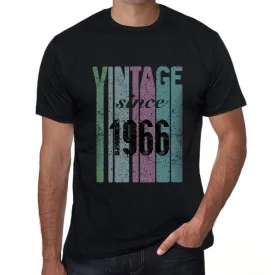 '1966, Vintage Since 1966 Men's T-shirt Black Birthday Gift 00502