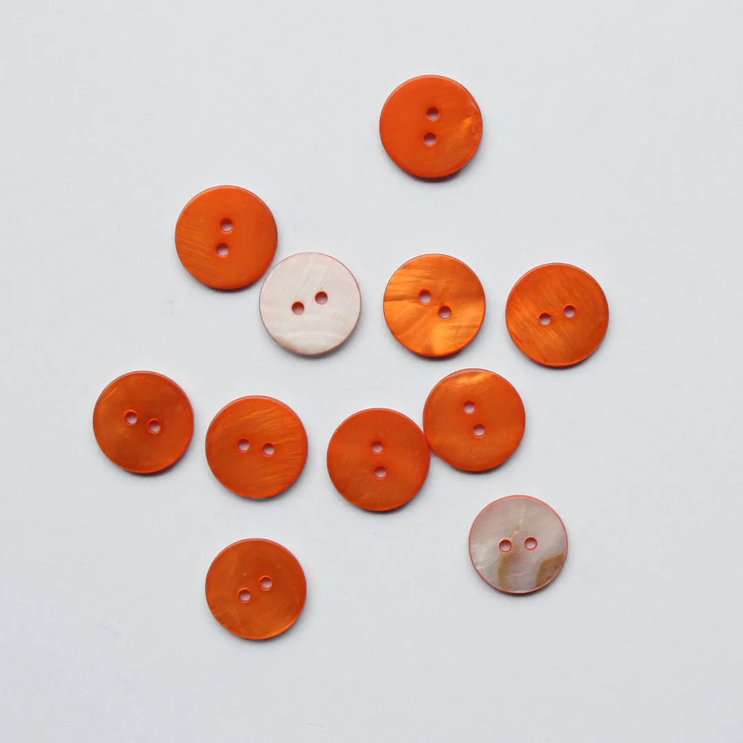 2-Hole Shell Buttons - 20mm - Assorted Colours