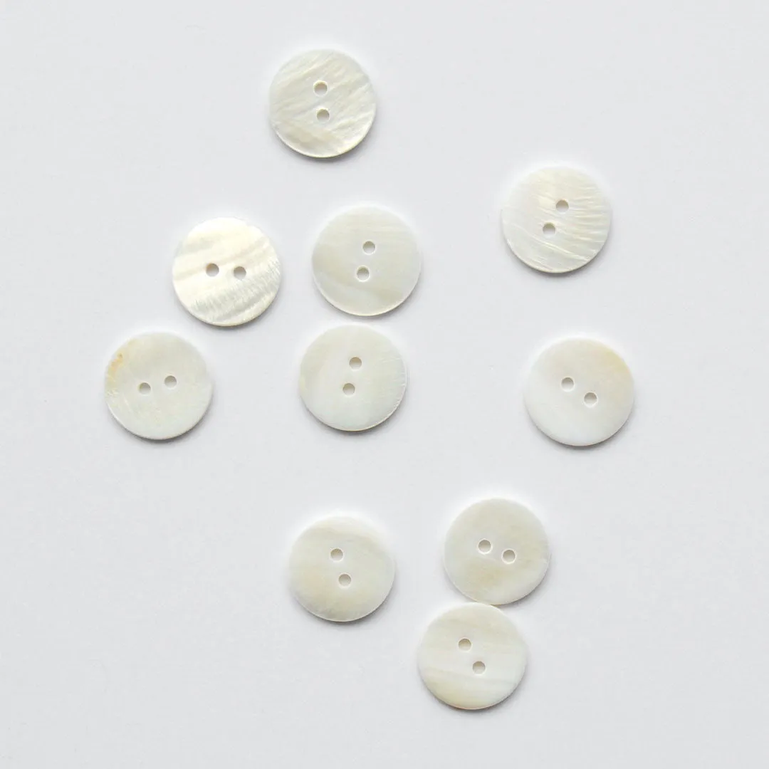 2-Hole Shell Buttons - 20mm - Assorted Colours