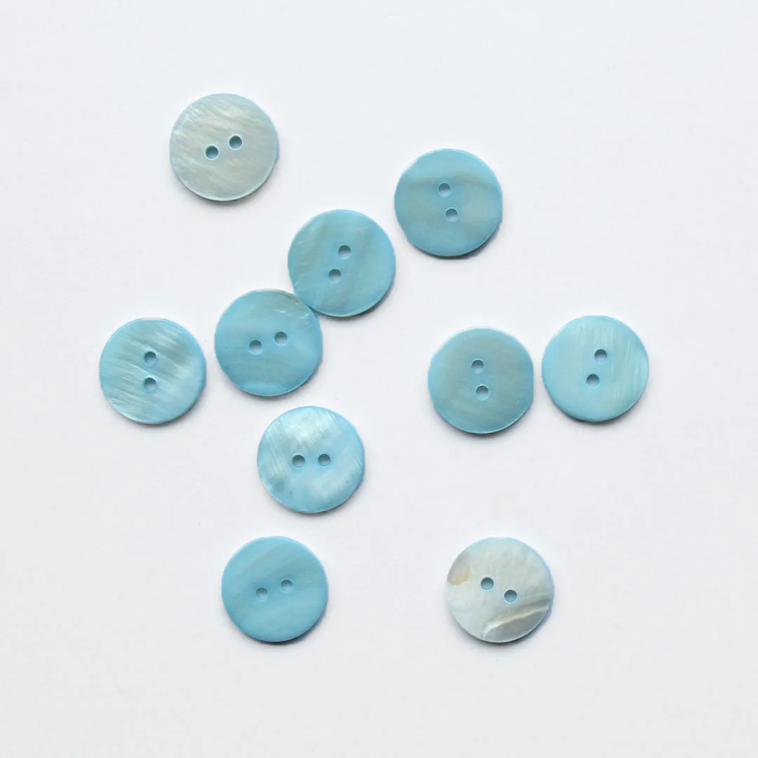 2-Hole Shell Buttons - 20mm - Assorted Colours