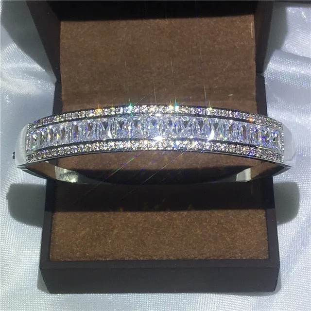 27 Styles Handmade bangle White Gold Filled Party bracelets Bangles