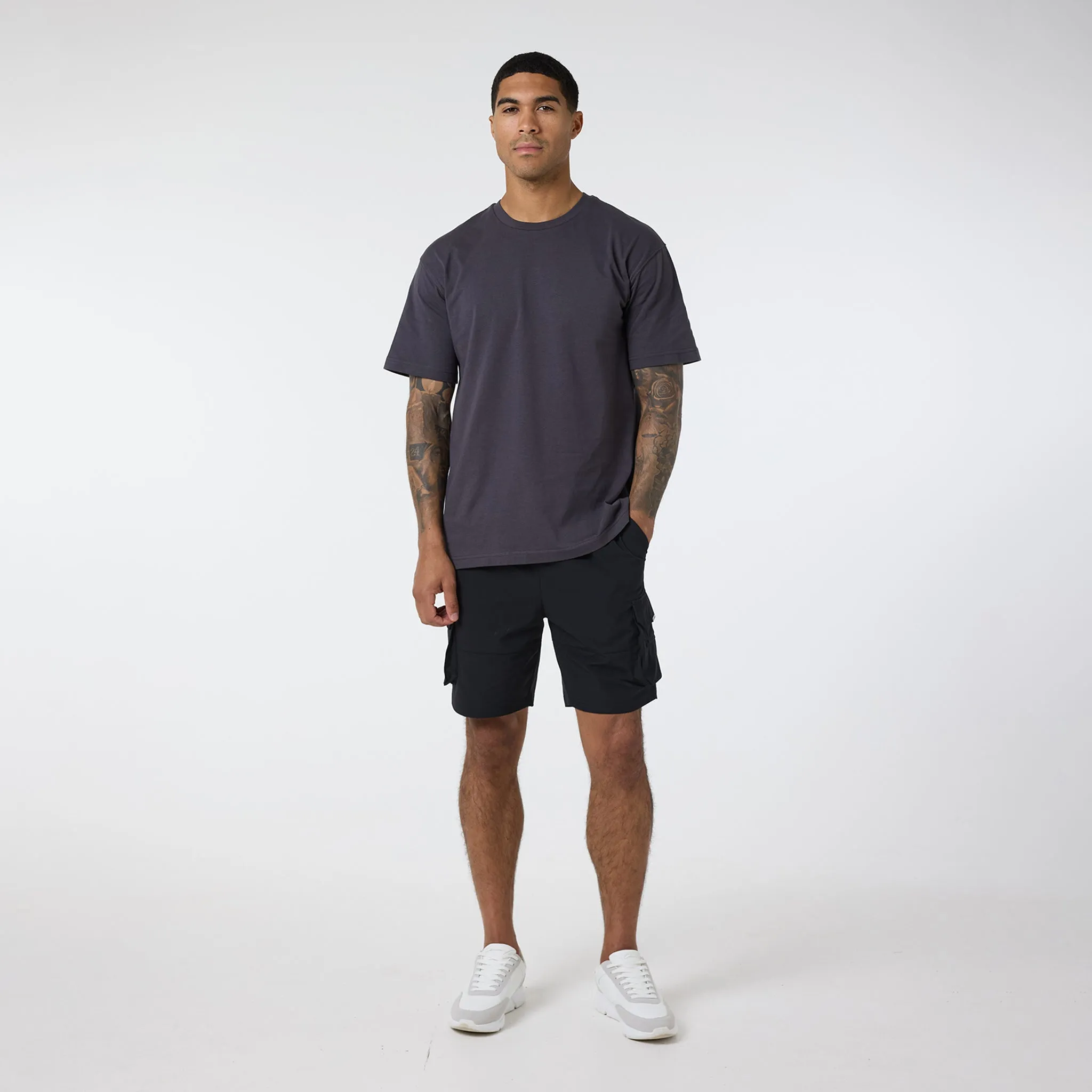 3-Pack Relaxed Fit T-Shirts | Dark Grey/Stone/White