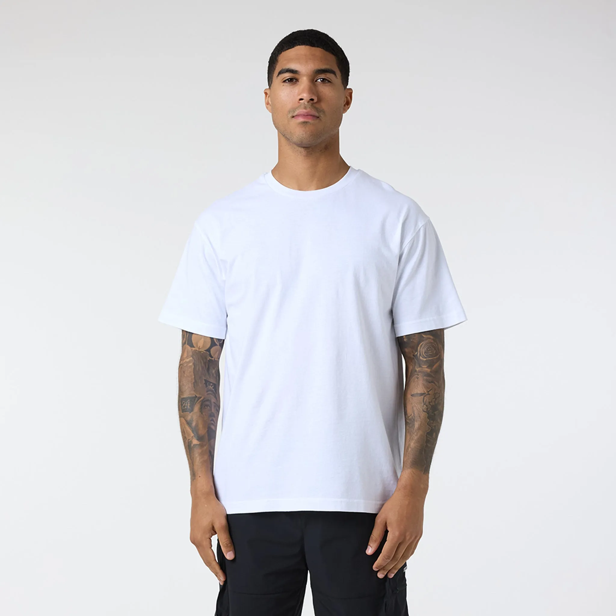 3-Pack Relaxed Fit T-Shirts | Dark Grey/Stone/White