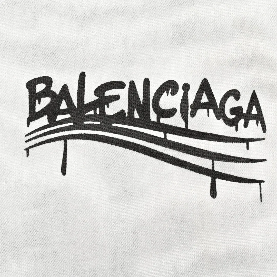 Balenciaga Paris Classic White T-Shirt