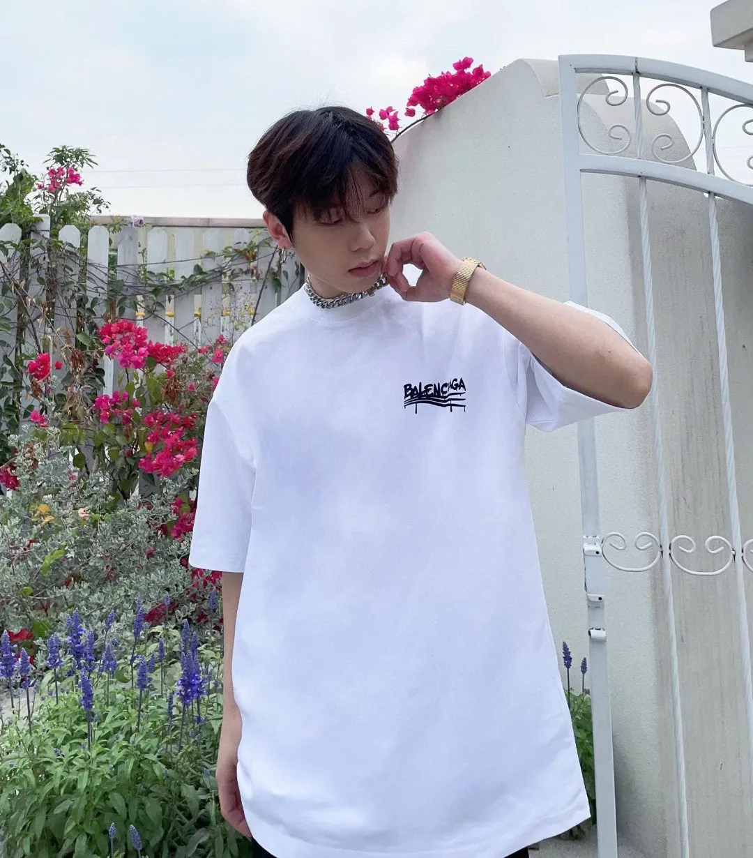 Balenciaga Paris Classic White T-Shirt