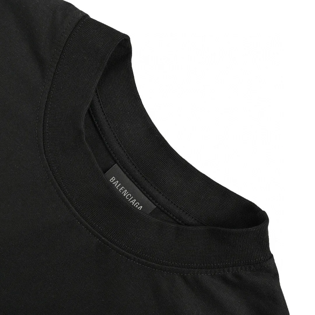 Classic Plain Black T-Shirt by Balenciaga