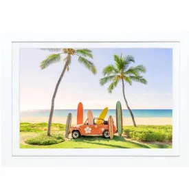 Beach Buggy, Mauna Kea Mini Framed Print by Gray Malin