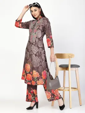 Big Floral Printed Kurta Set