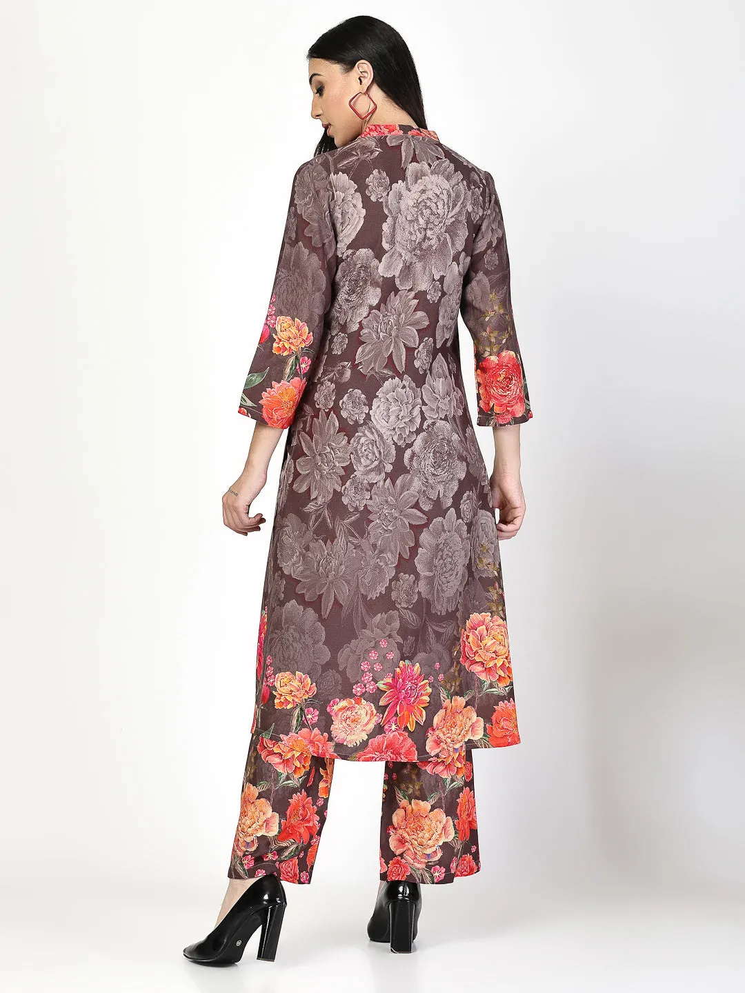 Big Floral Printed Kurta Set