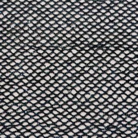 Black Crystals Embroidered Net Fabric