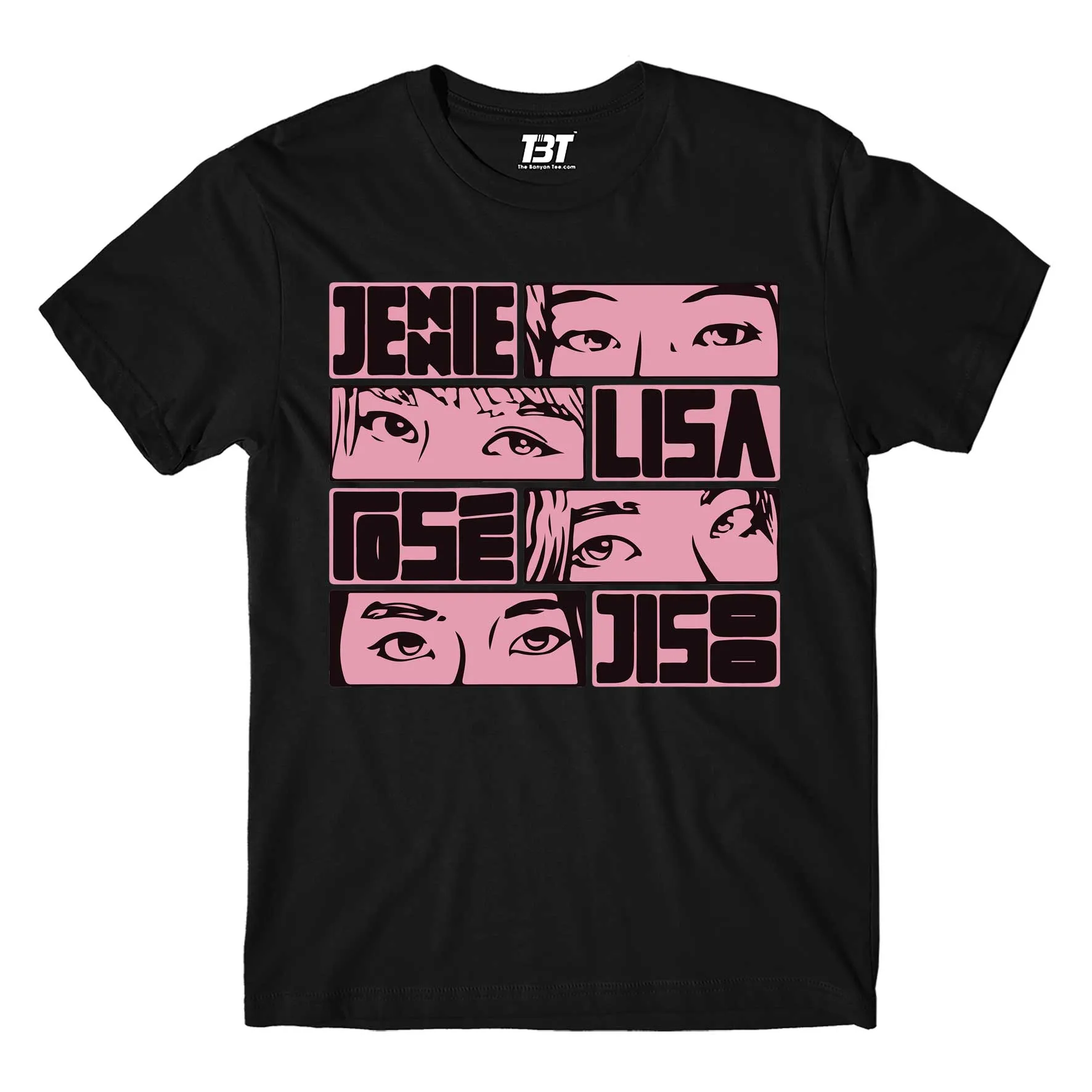 Black Pink T shirt - Jennie Lisa Rose Jisoo