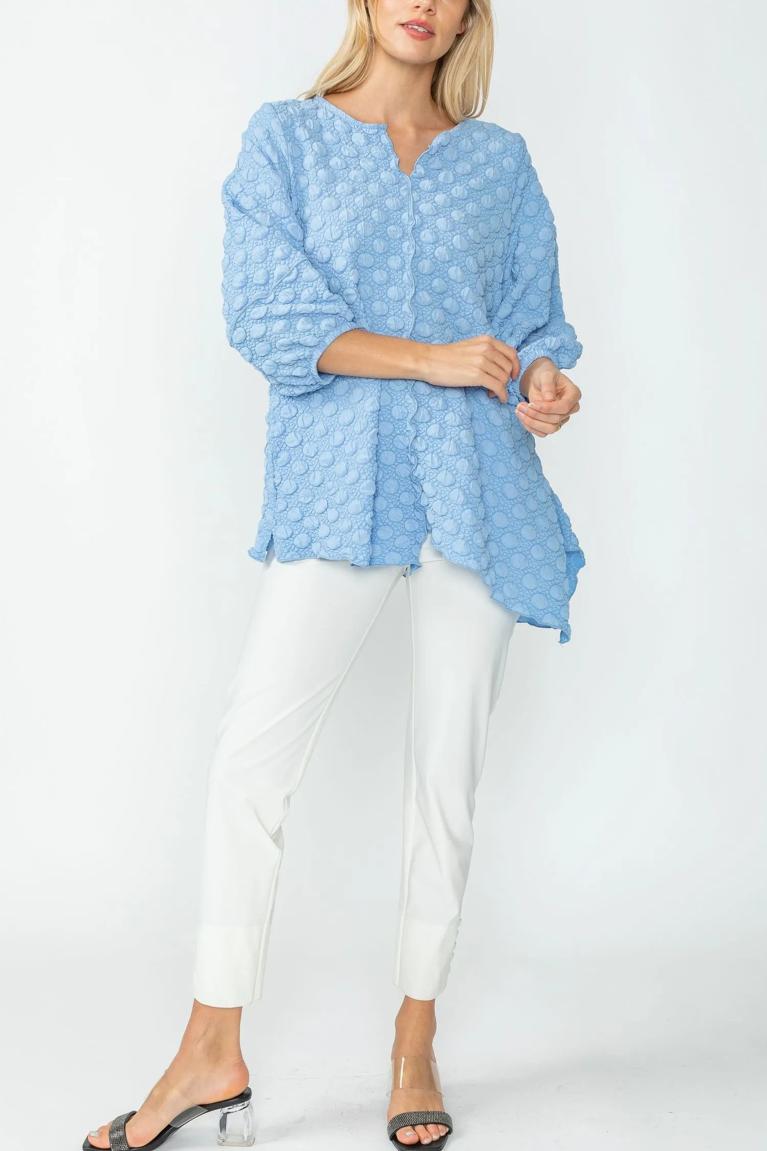 Blue Lantern Sleeve Top