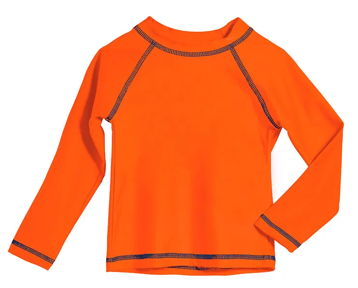 Boys UPF 50  Long Sleeve Rashguard | Orange