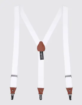 Canvas Twill Suspender Bow Tie