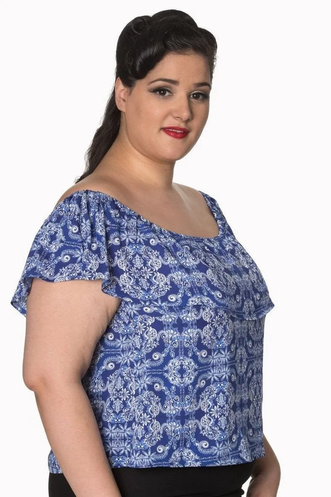 Celestial Off Shoulder Plus Size Top