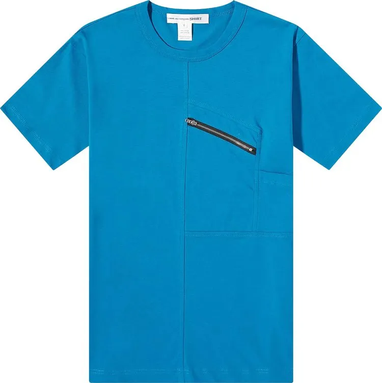 Comme des Garçons SHIRT Zip T-Shirt 'Blue', blue