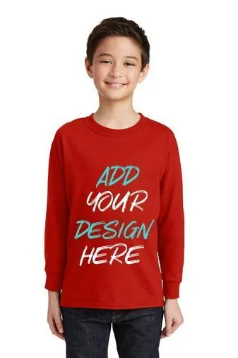 Custom Heavy Cotton Youth Long Sleeve T-Shirt  5400B