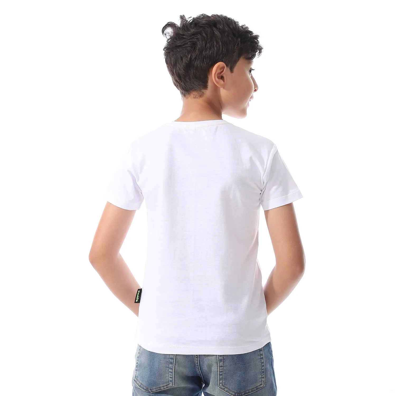 Diadora Boys Printed Cotton T-Shirt