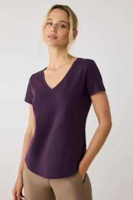 EFFORTLESS V-NECK TEE FIG