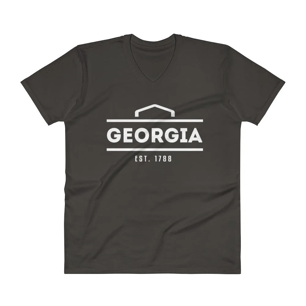 Georgia - V-Neck T-Shirt - Established