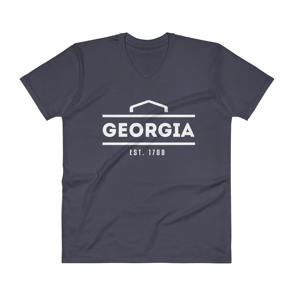 Georgia - V-Neck T-Shirt - Established