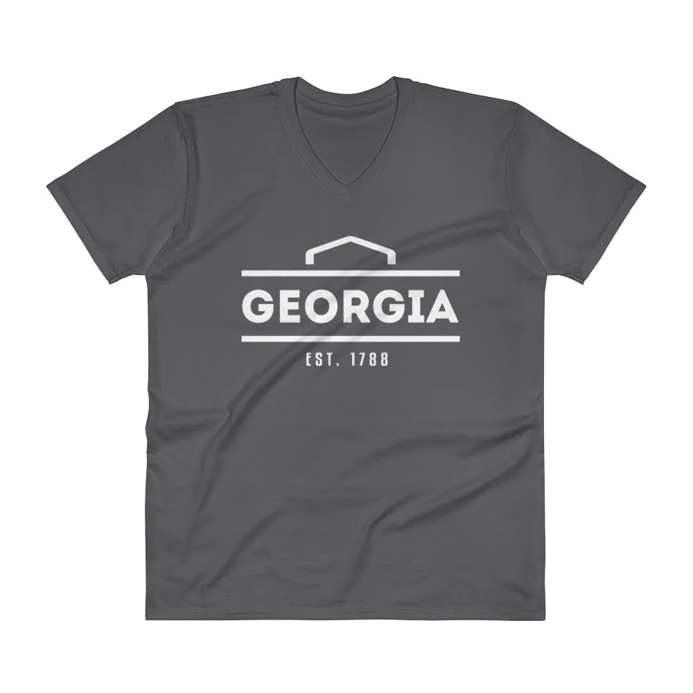 Georgia - V-Neck T-Shirt - Established