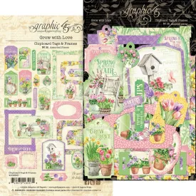 grow with love chipboard die cuts by Graphic 45