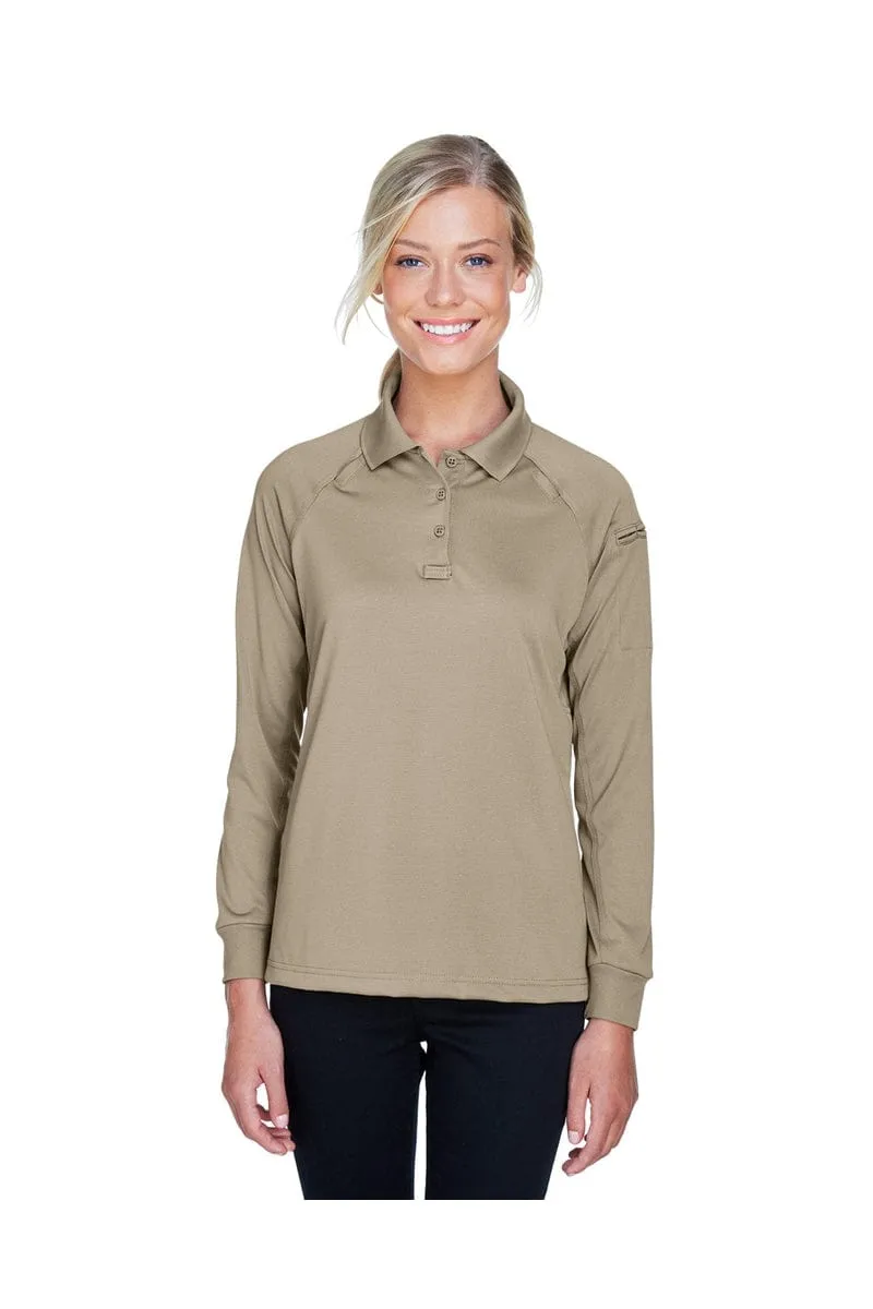 Harriton M211LW: Ladies' Tactical Long-Sleeve Performance Polo