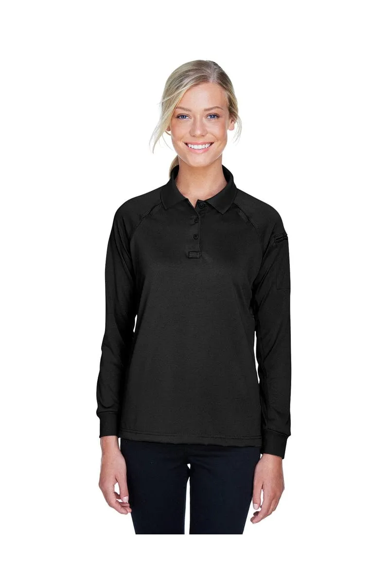 Harriton M211LW: Ladies' Tactical Long-Sleeve Performance Polo