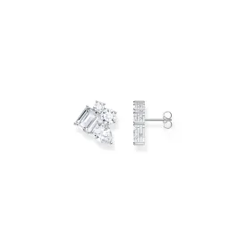 Heritage Glam Ear studs with white zirconia stones