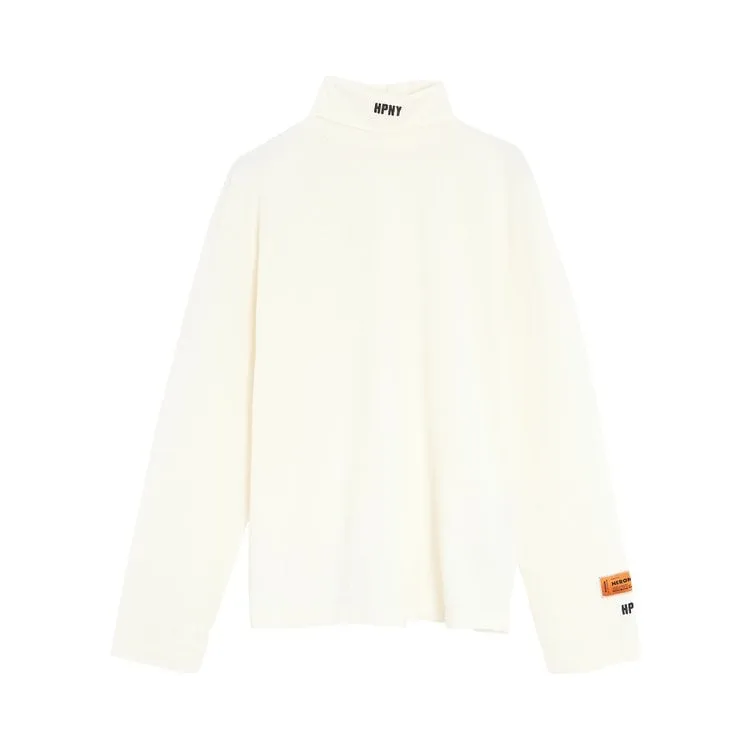 Heron Preston Logo Patch Long-Sleeve T-Shirt 'White', White