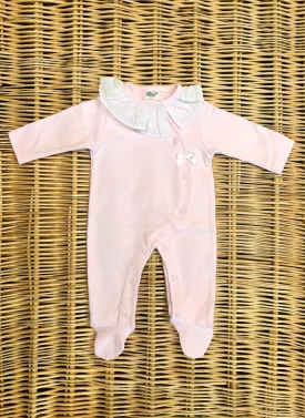 Interlock Rouche collar Sleepsuit