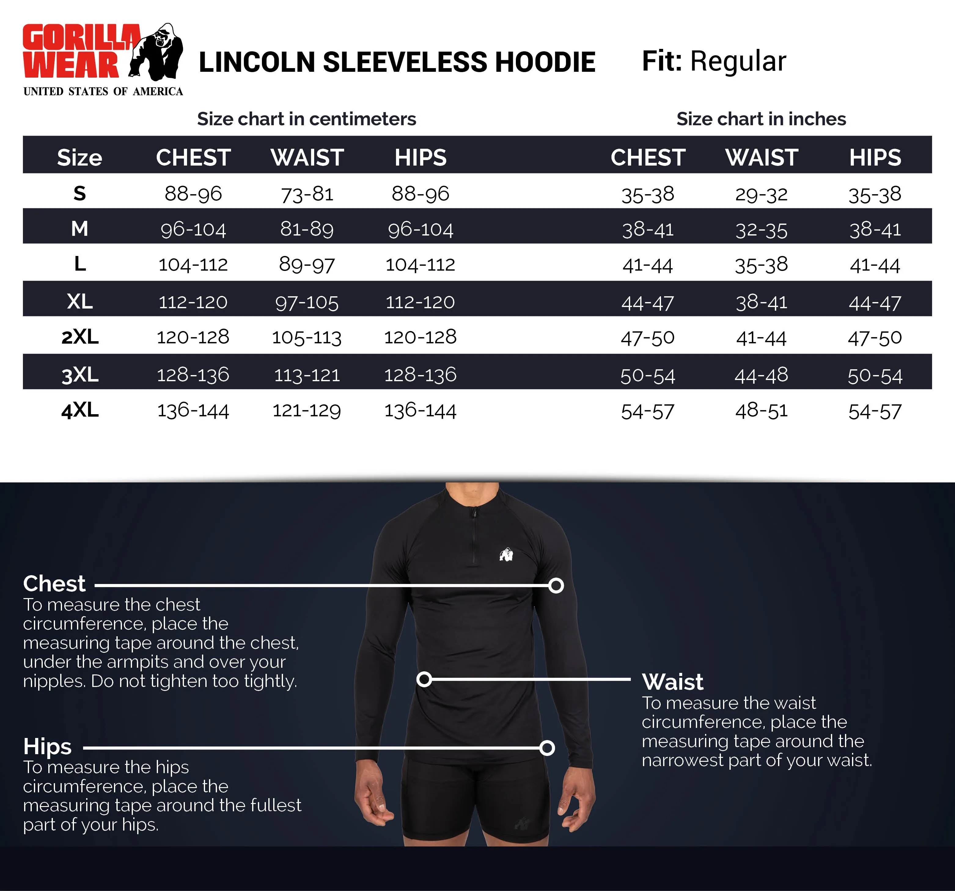 Lincoln Sleeveless Hoodie - Gray