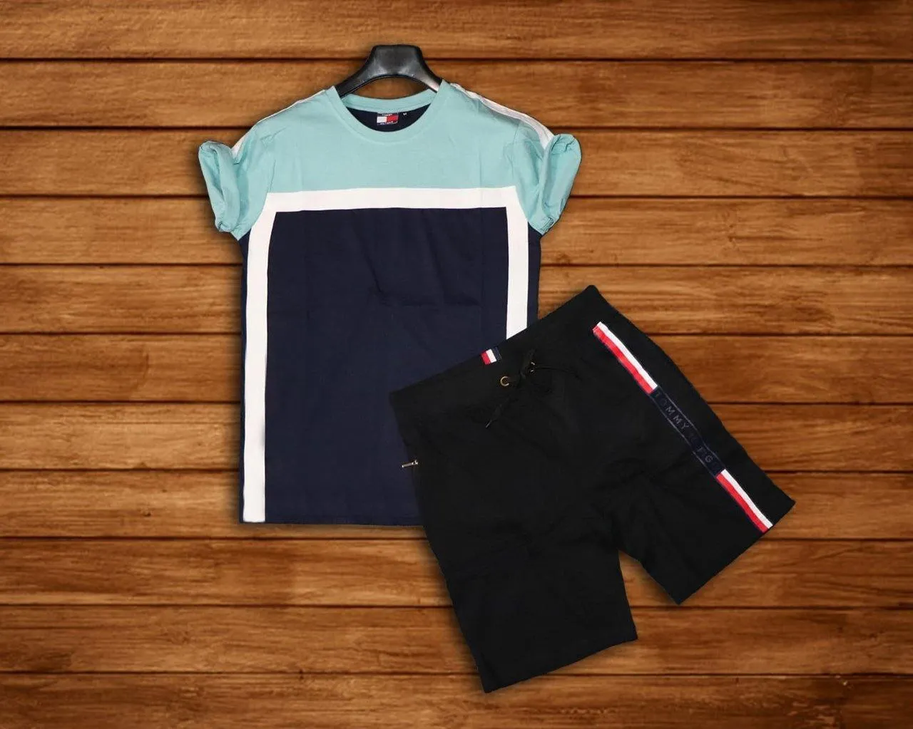 Men's Cotton Single Jersey T-Shirt and Short Combo