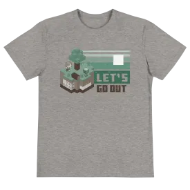 Minecraft Let's Go Out Neutral Adult Short Sleeve T-Shirt