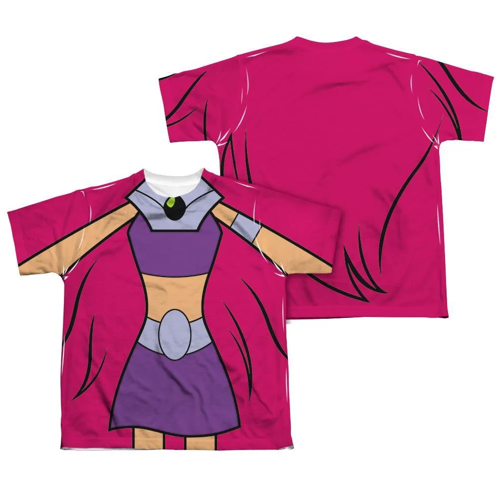 Teen Titans Go Starfire Uniform Youth Sublimation Allover Print T-Shirt