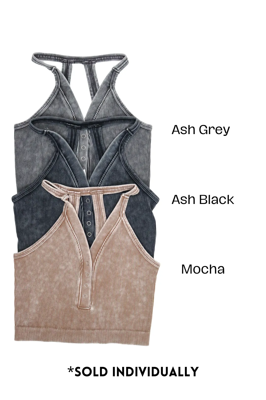 Tessa Washed V-Neck Bralette