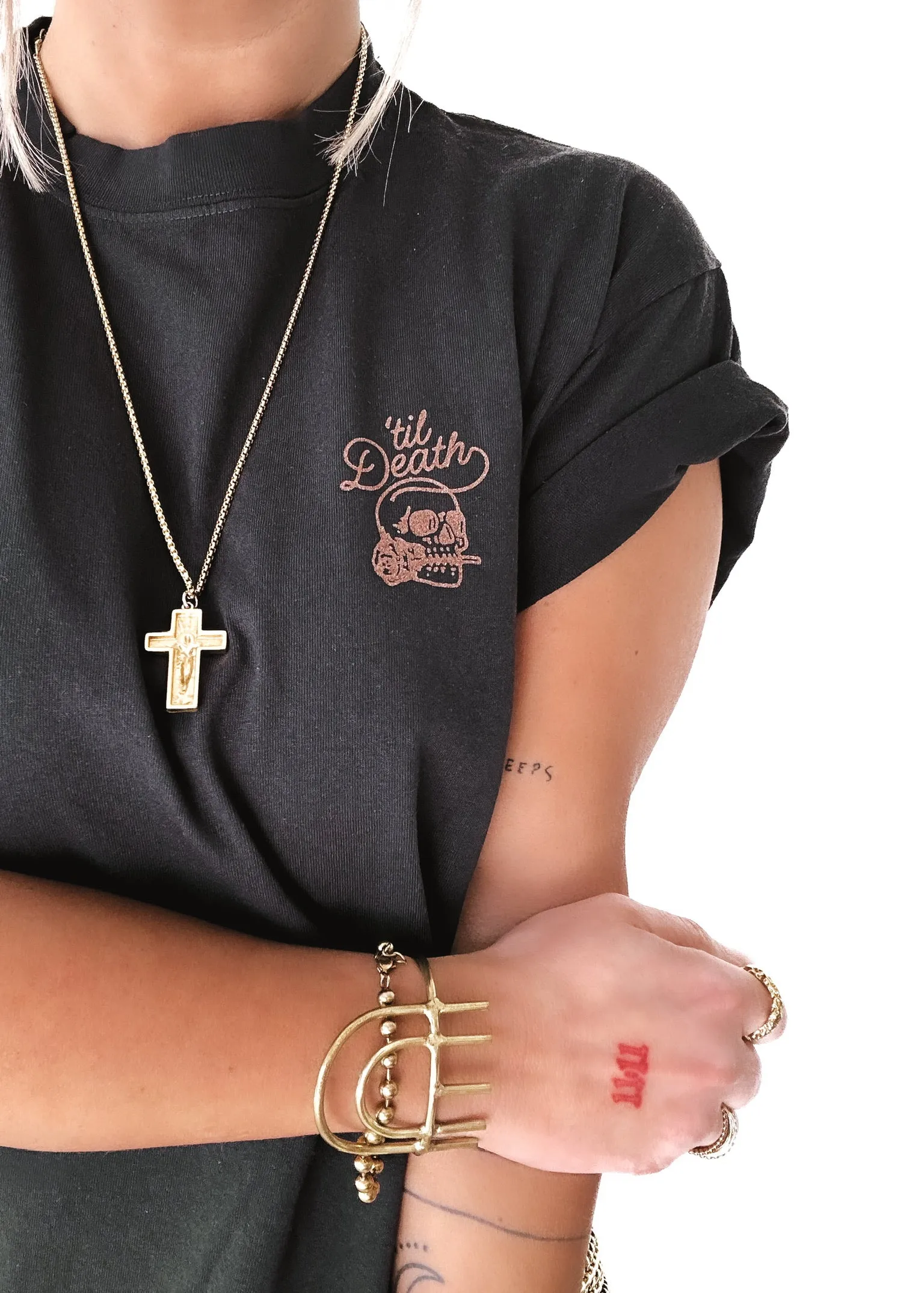 'TIL DEATH MY LOVE SIDE SLIT TEE