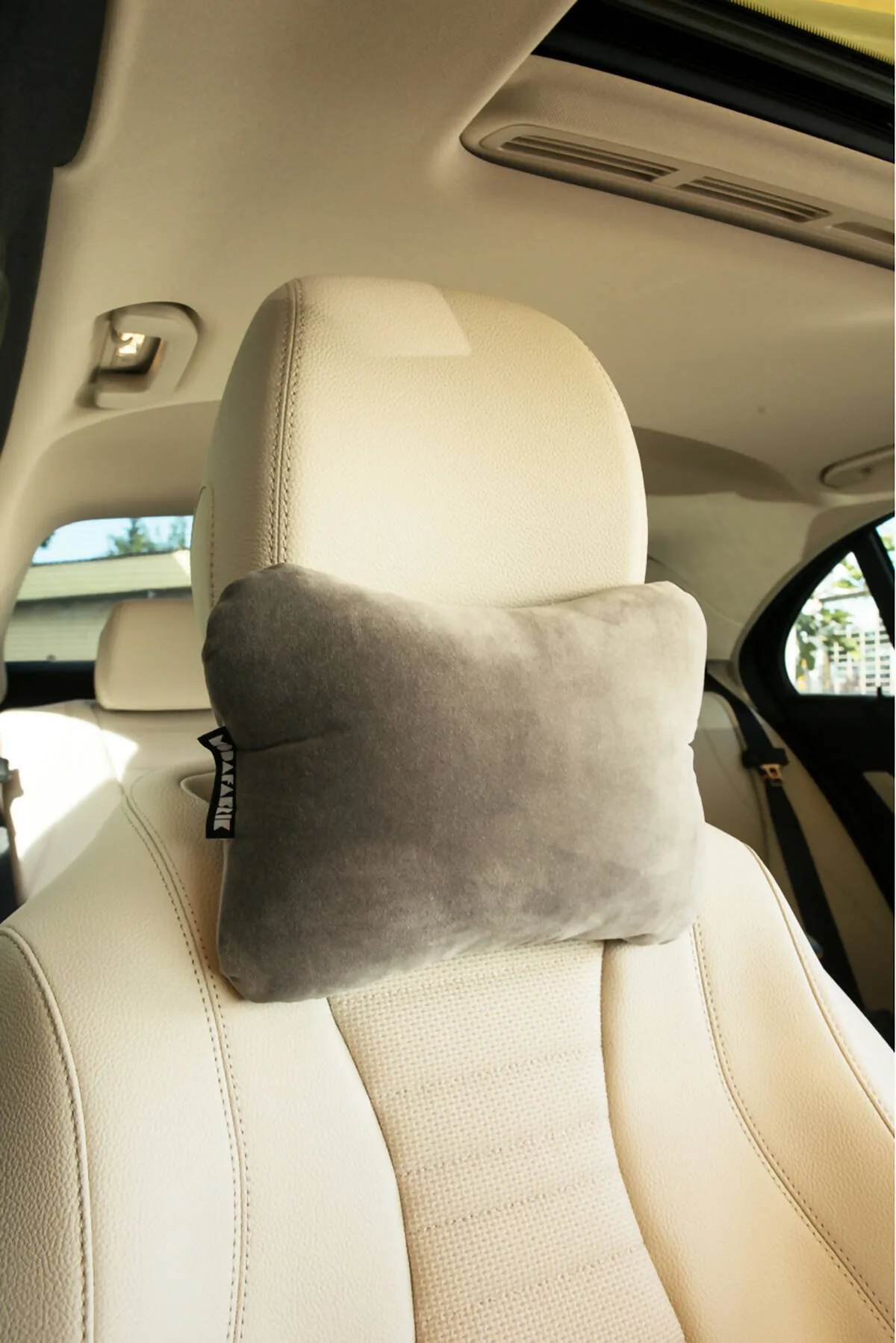 Travel Neck Pillow for Car or SUV with Elastic Strap