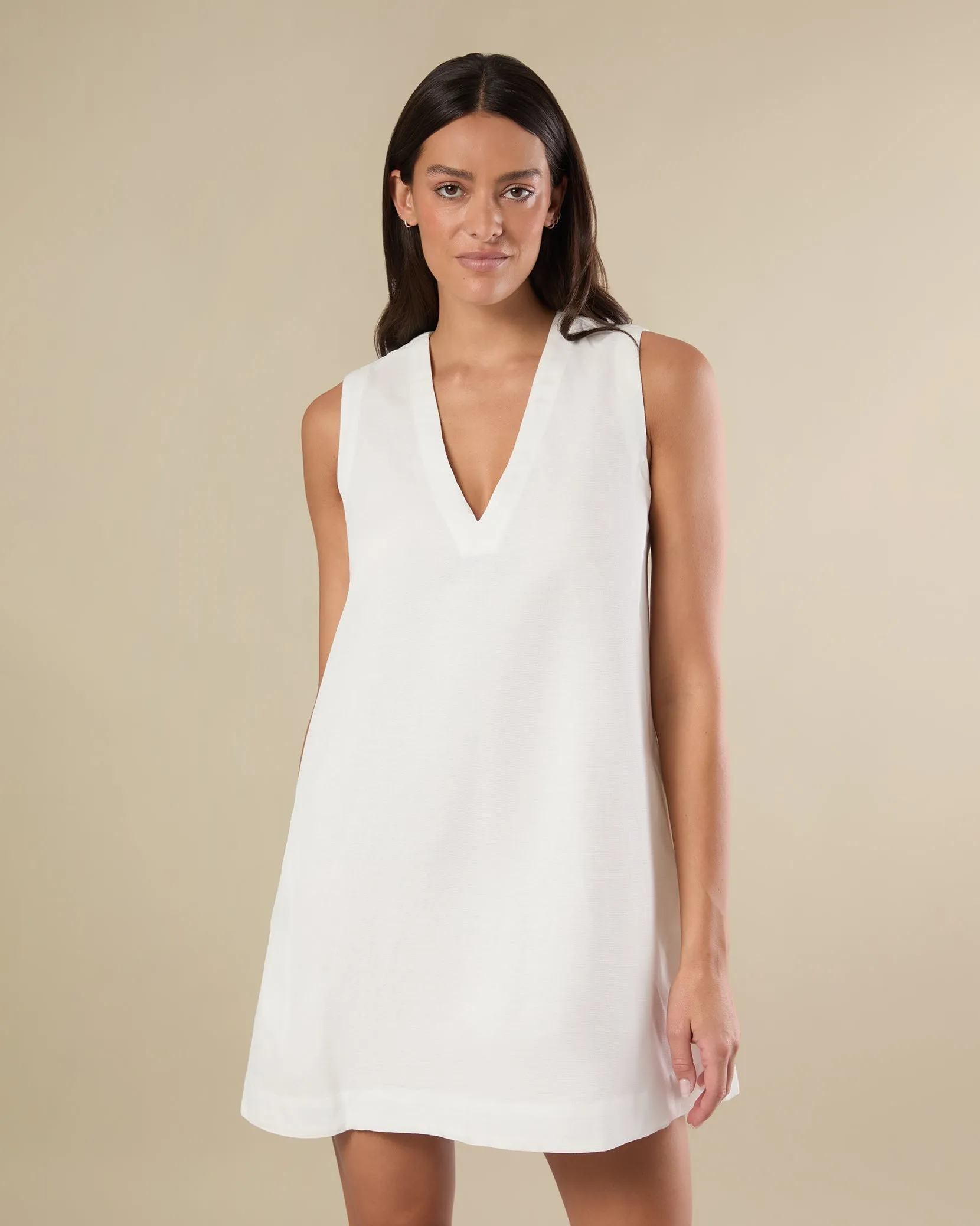 V-Neck Shift Dress