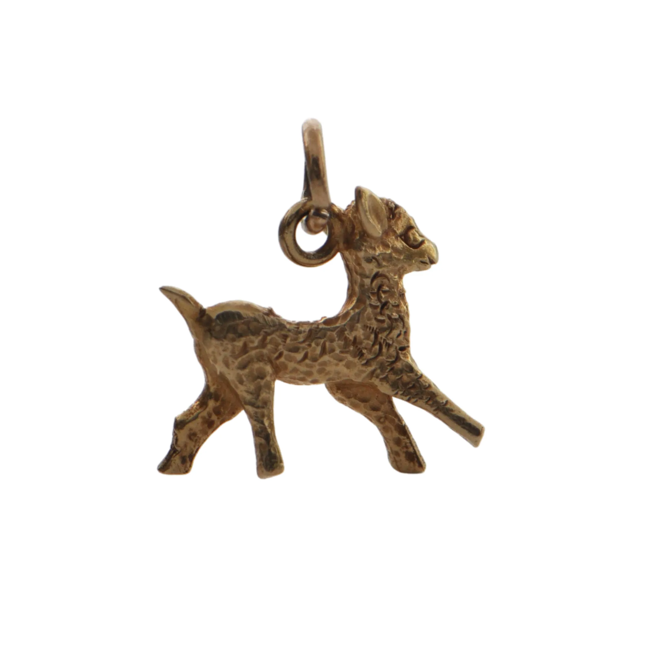 Vintage 14K Yellow Gold baby Goat Charm